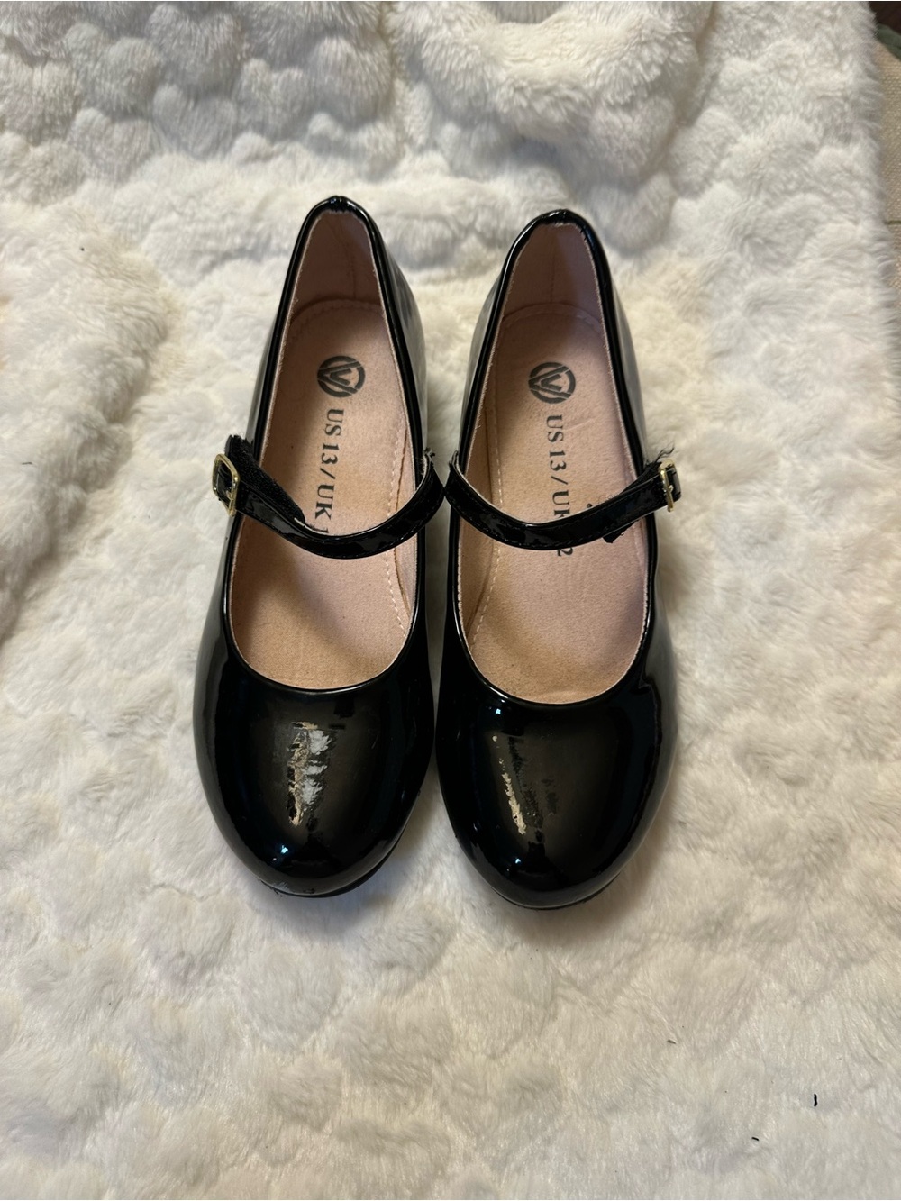Classic Black Patent Mary Jane Kids Shoes